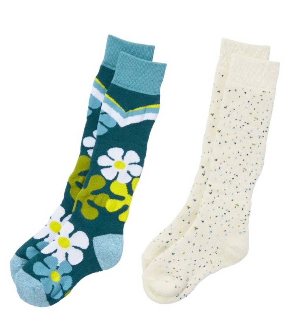 NWT Alpine Design Girls Kids Sz S  10 k - 4 Ski Socks 2 Pair